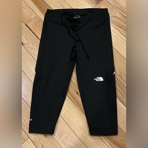 The North Face Black Athletic Leggings with White Logo